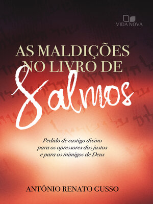 cover image of As maldições no livro de Salmos